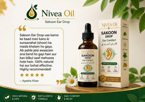 Nivea Oil Tinnitus Sakoon Ear Drops - Ear Ringing Relief - 60ml